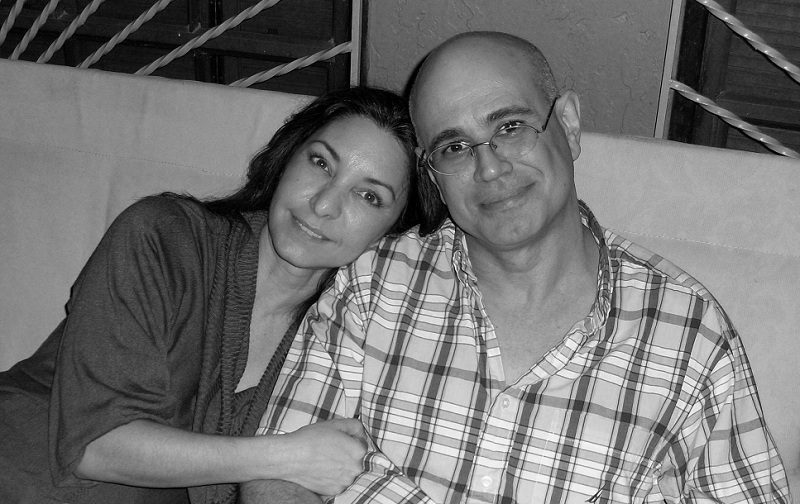 Con Daína Chaviano